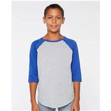LAT - Youth Baseball Fine Jersey Three - Quarter Sleeve Tee