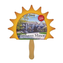 Sun Hand Fan Full Color (1 Side) - Paper Products