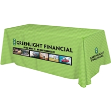 Polyester Digital Direct Print Table Cover 3 sided, 8 foot