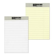 Junior writing pad with a 1 color imprint on the Tape