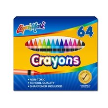 Set of 64 Crayons w / Sharpener