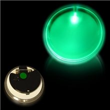 Light Up 2 Inch Pin Badges - Green