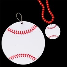2 1/2 Plastic Medallions for Mardi Gras Bead Necklaces - Baseball
