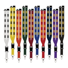 Buckle Release 1 Polyester Lanyard with Clasp