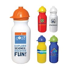 20 oz Value Cycle Bottle with Safety Helmet Push n Pull Cap, Full Color Digital
