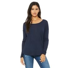 Bella + Canvas Ladies Flowy Long - Sleeve T - Shirt with 2x1 Sleeves - 8852