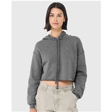 BELLA + CANVAS - Womens Crop Fleece Hoodie Sweatshirt