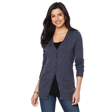 Port Authority (R) Womens Marled Cardigan Sweater