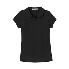Port Authority(R) Girls Silk Touch(TM) Peter Pan Collar Polo