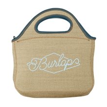 Klutch Burlap Neoprene Lunch Bag