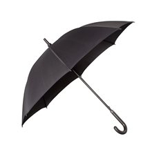 Leeman Executive Umbrella With Curved Faux Leather Handle