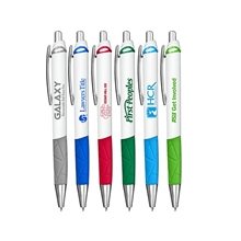 Galaxy Retractable Ball Point Pen With Rubber Grip