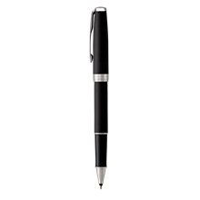Parker Sonnet Rollerball Pen, Matte Black Lacquered Finish Barrel w / Chrome Trim, Black Ink