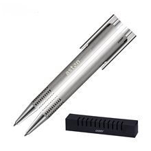 LOGO Brushed Silver Ballpoint Pen