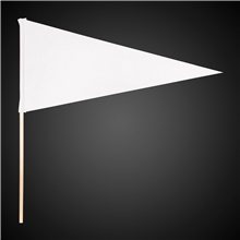 White Felt Pennant Flag