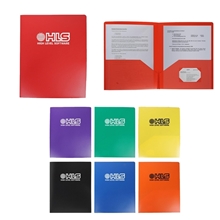 8.5 x 11 2 Vinyl Pocket Folders with Card Slot
