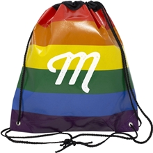 Jumbo Rainbow Backpack with Drawstring Closure Bag