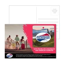 Post Card With Full - Color Square Luggage Tag
