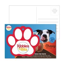 Post Card With Full - Color Paw Print Luggage Tag