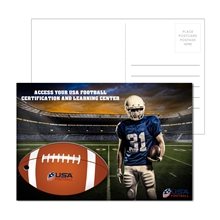 Post Card With Full - Color Football Luggage Tag