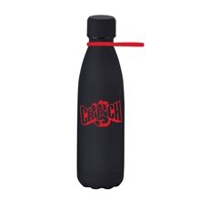 17 oz Matte Finish Stainless Steel Bottle with Silicone Strap