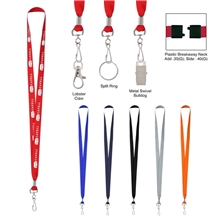Polyester Lanyard With J - Hook