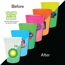 12 oz Nite Glow Stadium Cup, Full Color Digital