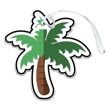 Palm Tree Luggage Tag