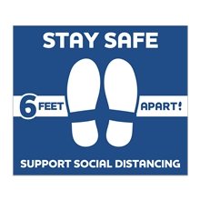 Stay Safe Floor Decals