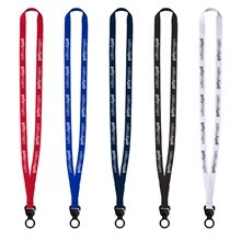 Evolution12 - 1/2 Polyester Welded Lanyard with Trapezoid and Plastic O - Ring