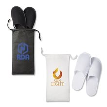 Travel Slippers In Pouch