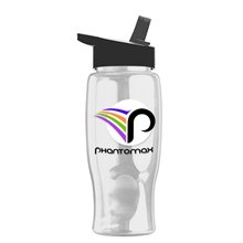 Poly - Pure - 27 oz Bottle - Flip Straw Lid - Digital
