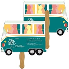 Parcel Truck Hand Fan Full Color (2 Sides) - Paper Products
