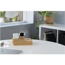 Bamboo Fast Wirelsss Charging Dock Station