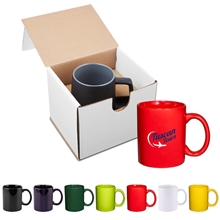 11oz Basic C Handle Ceramic Mug In Mailer