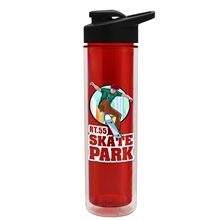 The Chiller 16 oz Double Wall Insulated Bottle - Drink - Thru Lid Digital