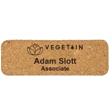 Napa Cork Name Badge 3 x 1 Express