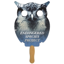 Owl Fast Hand Fan (1 Side) - Paper Products