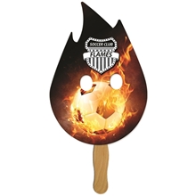 Flame Fast Hand Fan (1 Side) - Paper Products