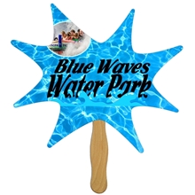 Burst Hand Fan Full Color (1 Side) - Paper Products