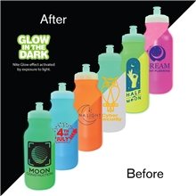 20 oz Nite Glow Value Cycle Bottle with Push n Pull Cap