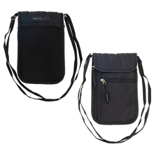 AeroLOFT(TM) Neck Wallet Jet Black Safety Organizer Neck Wallet