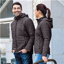 Ladies Microburst Puffer Hoodie Jacket