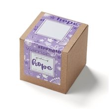 Purple Garden Of Hope Planter In Kraft Gift Box