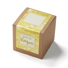 Yellow Garden Of Hope Planter In Kraft Gift Box
