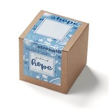 Blue Garden Of Hope Planter In Kraft Gift Box
