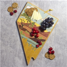 Nevada State Shaped Cutting and Serving Board with Artwork by Summer Stokes