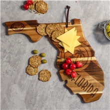 Rock Branch(R) Origins Series Florida State Shaped Wood Serving and Cutting Board