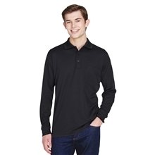 CORE365 Adult Pinnacle Performance Long - Sleeve Piqu Polo with Pocket