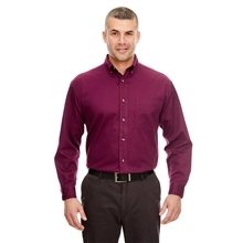 UltraClub Adult Cypress Long - Sleeve Twill with Pocket